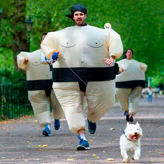 Nuevo Disfraz Inflable Sumo Adulto