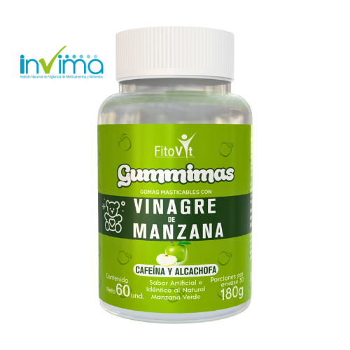 Gomitas de vinagre de manzana verde
