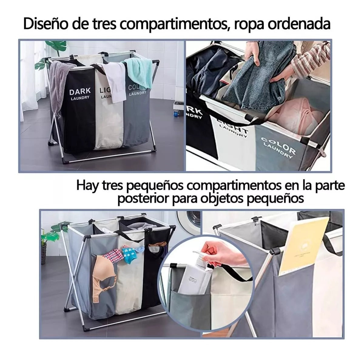 Canasta Ropa Sucia Plegable