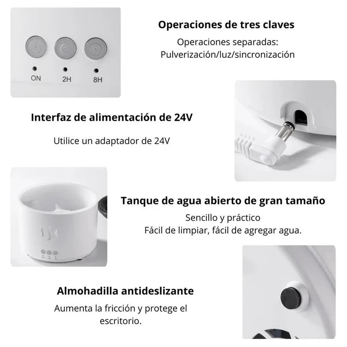 Humidificador Difusor Volcán